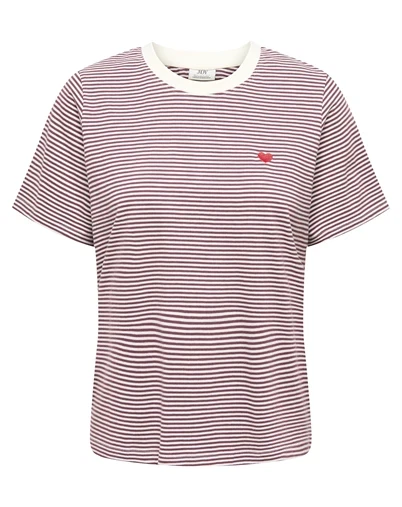 JDY - JDYPisa Print T-shirt - Cloud Dancer/Windsor